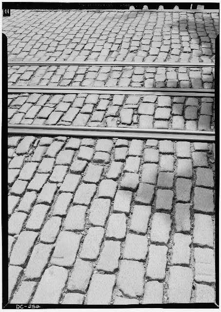 Streetcar rails in Washington, D.C.